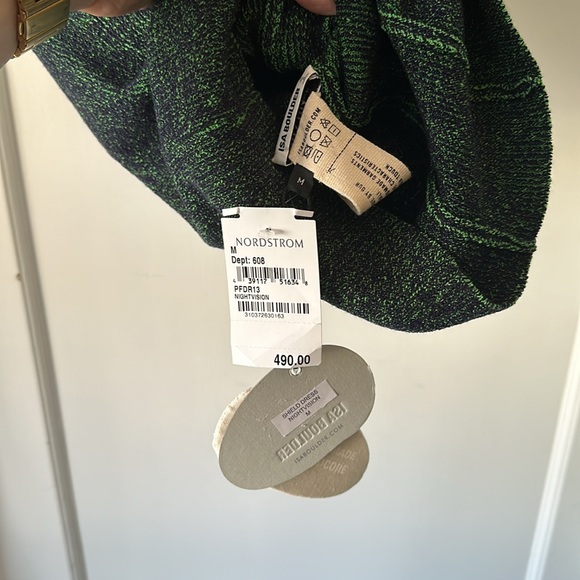 Isa Boulder | Shield Stretch-Rayon Knitted Mini Dress - Nightshade - Picture 13 of 13